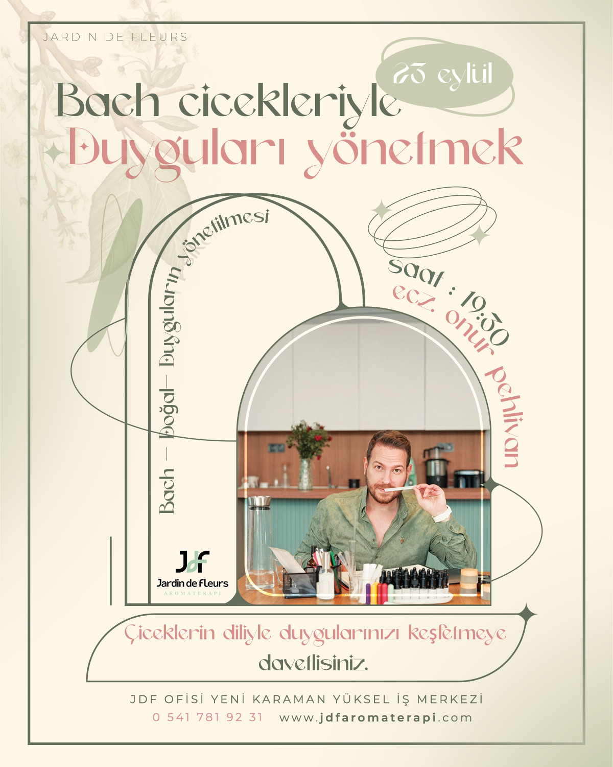 Bach Çiçekleri ile Duyguları Yönetmek Workshop - Homeopat, Eczacı Onur Pehlivan ile