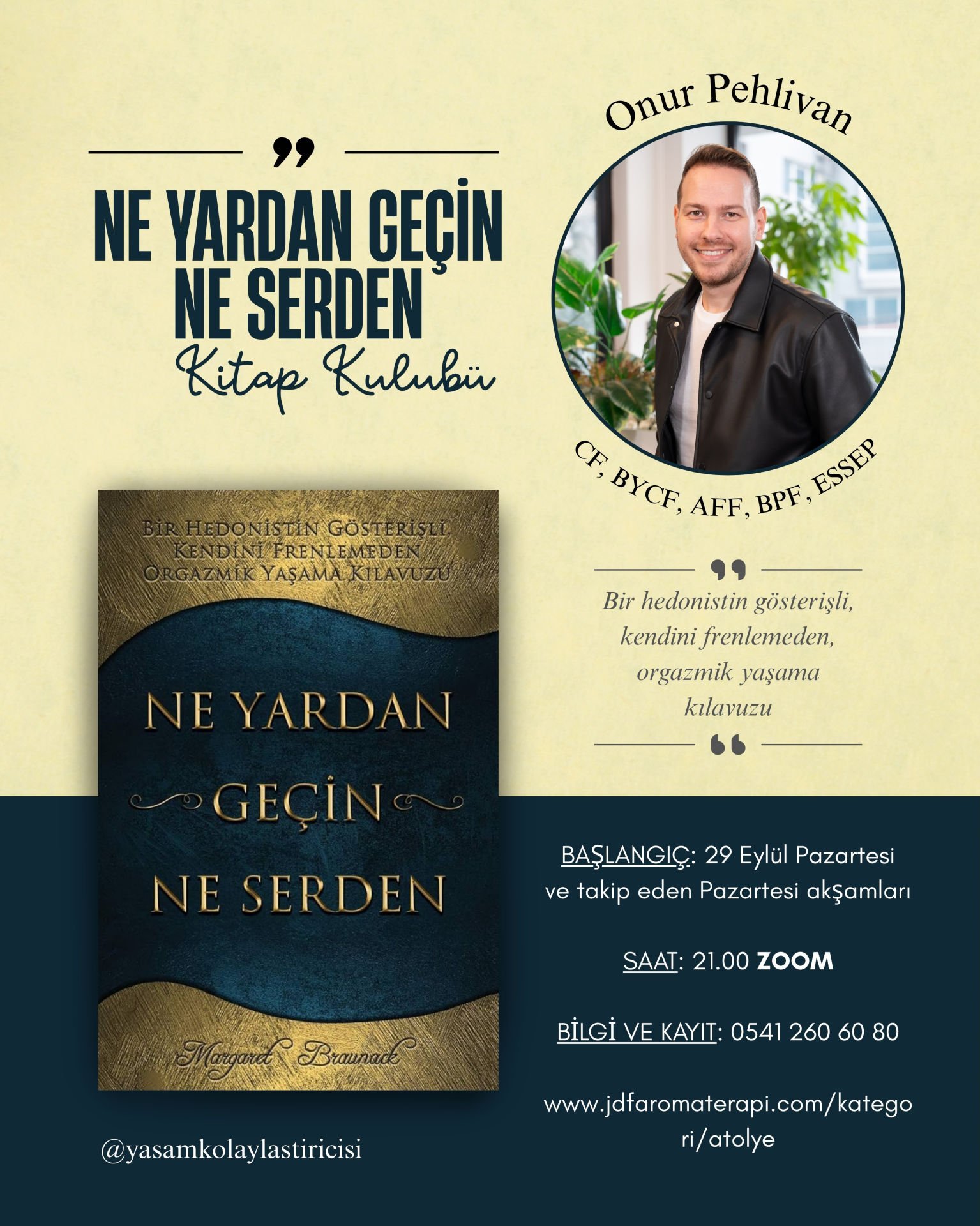 Ne Yardan Geçin Ne Serden Kitap Kulübü - Onur Pehlivan ile Online