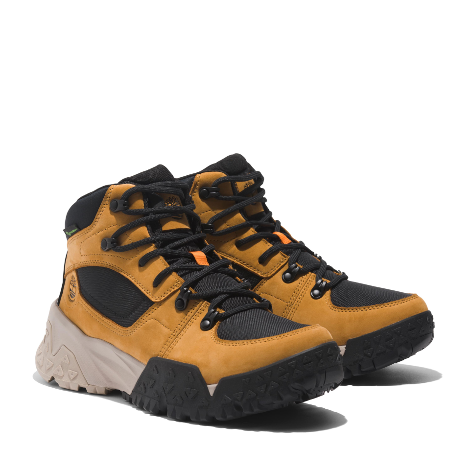 TIMBERLAND MID LACE UP WATERPROOF HIKING BOOT - WHEAT NUBUCK