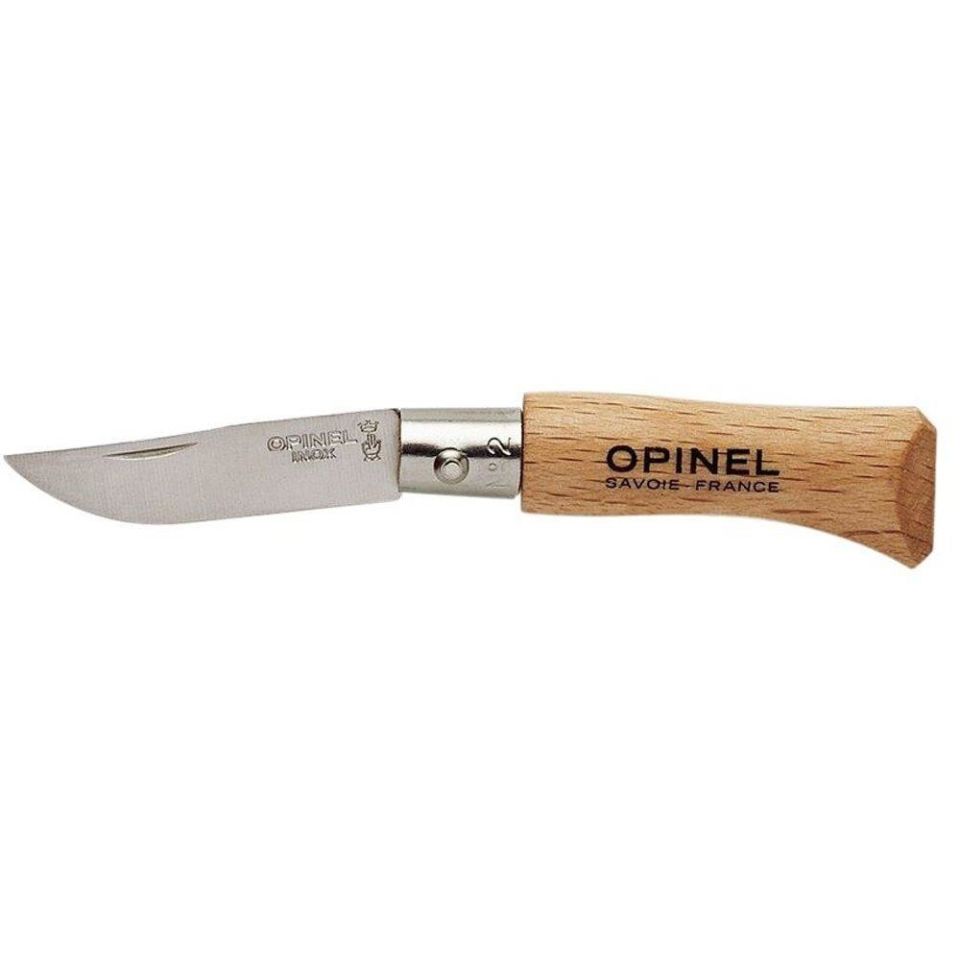 Opinel Inox Kayın Saplı 2 No Paslanmaz Çelik Çakı