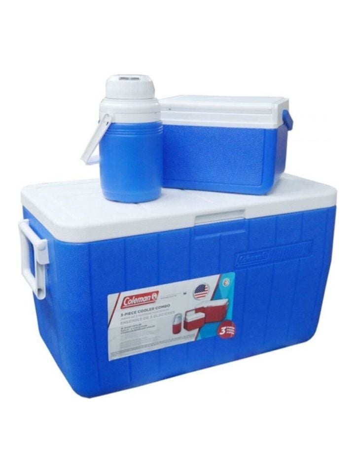 Coleman 3-Piece Cooler Combo 48 QT 45.4 Lt BL Combo 5 QT 3 Gal. C002 Buzluk Set