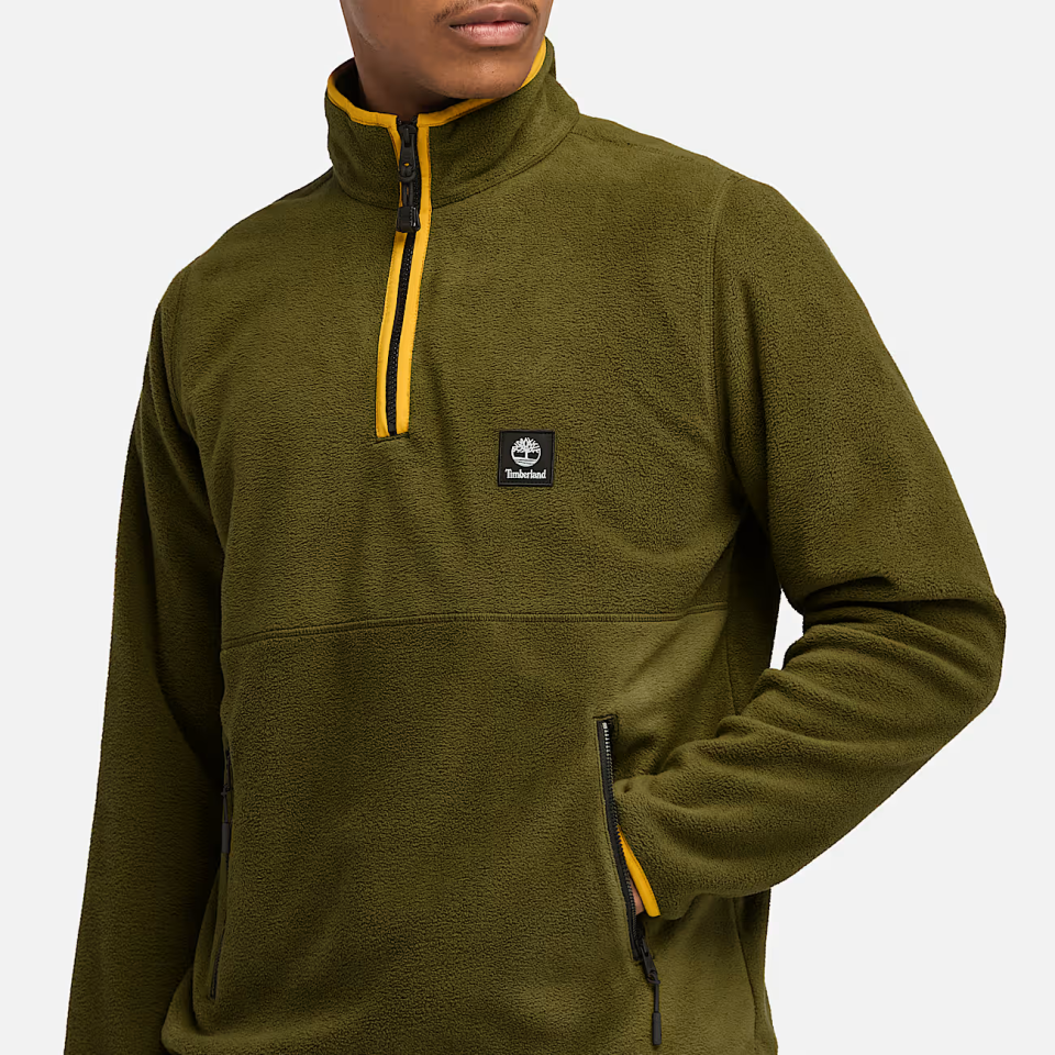 Timberland 1/4 Zip Polar Fleece Erkek Yeşil Ceket