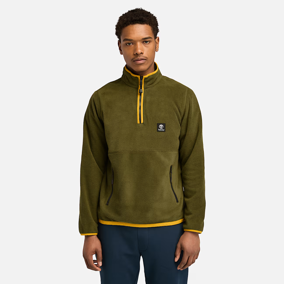 Timberland 1/4 Zip Polar Fleece Erkek Yeşil Ceket