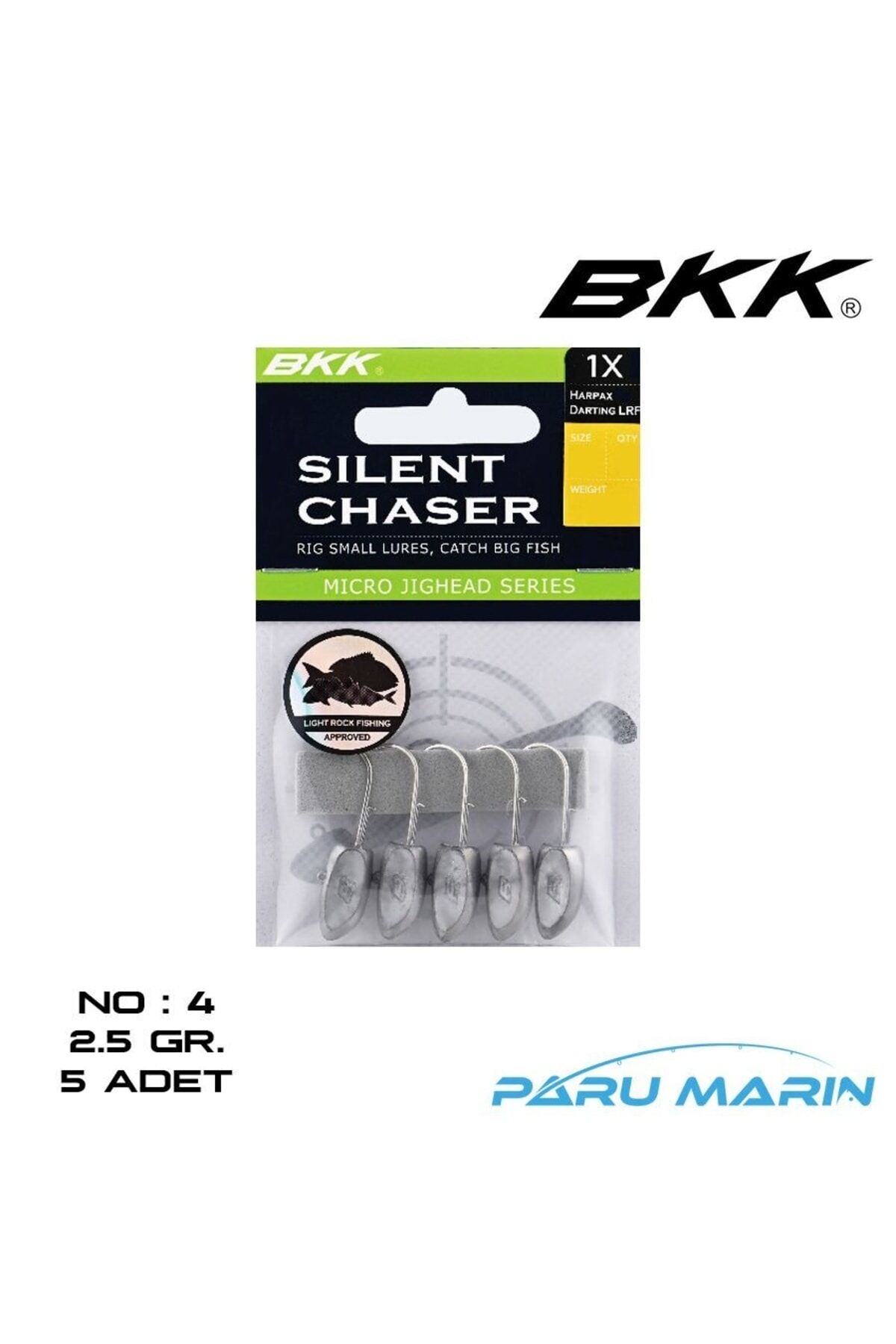 BKK SİLENT CHASER-HARPAX DARTİNG LRF 2,5GR İĞNE NO:4 5PCS