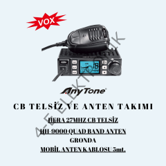 ANYTONE HERA CB TELSİZ+ANTEN TAKIMI