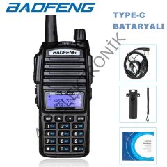 BAOFENG UV-82 EL TELSİZİ TYPE-C BATARYALI