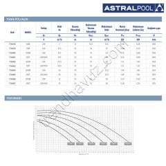 Astralpool Verdon ES 1 HP Monofaze Havuz Pompası