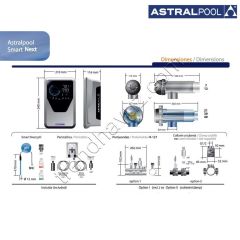 AstralPool Smart Next pH 7 Tuz Klor Jeneratörü (7 gr/h 30 m³)
