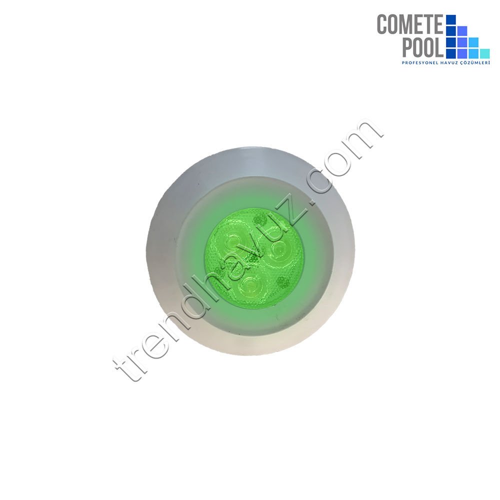 Boru Tip 3 Power Ledli Yeşil Havuz Lambası - 3W