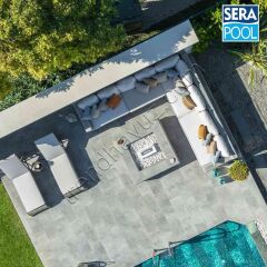 Serapool Pool Garden Grey Teras Kaymazı (1 m² - 33x66 cm)