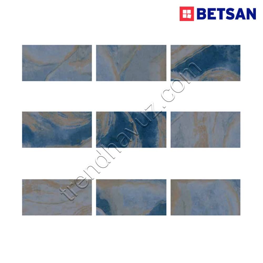 Betsan Vision Ocean Blue Doğal Porselen Karo (1 m² - 33x66.5 cm)