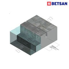 Betsan Vision Luca Grey Merdiven Kaymazı (31x120 cm)