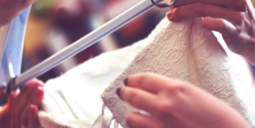 Weeks are spent for wedding dress selection and 30 minutes for grooming.