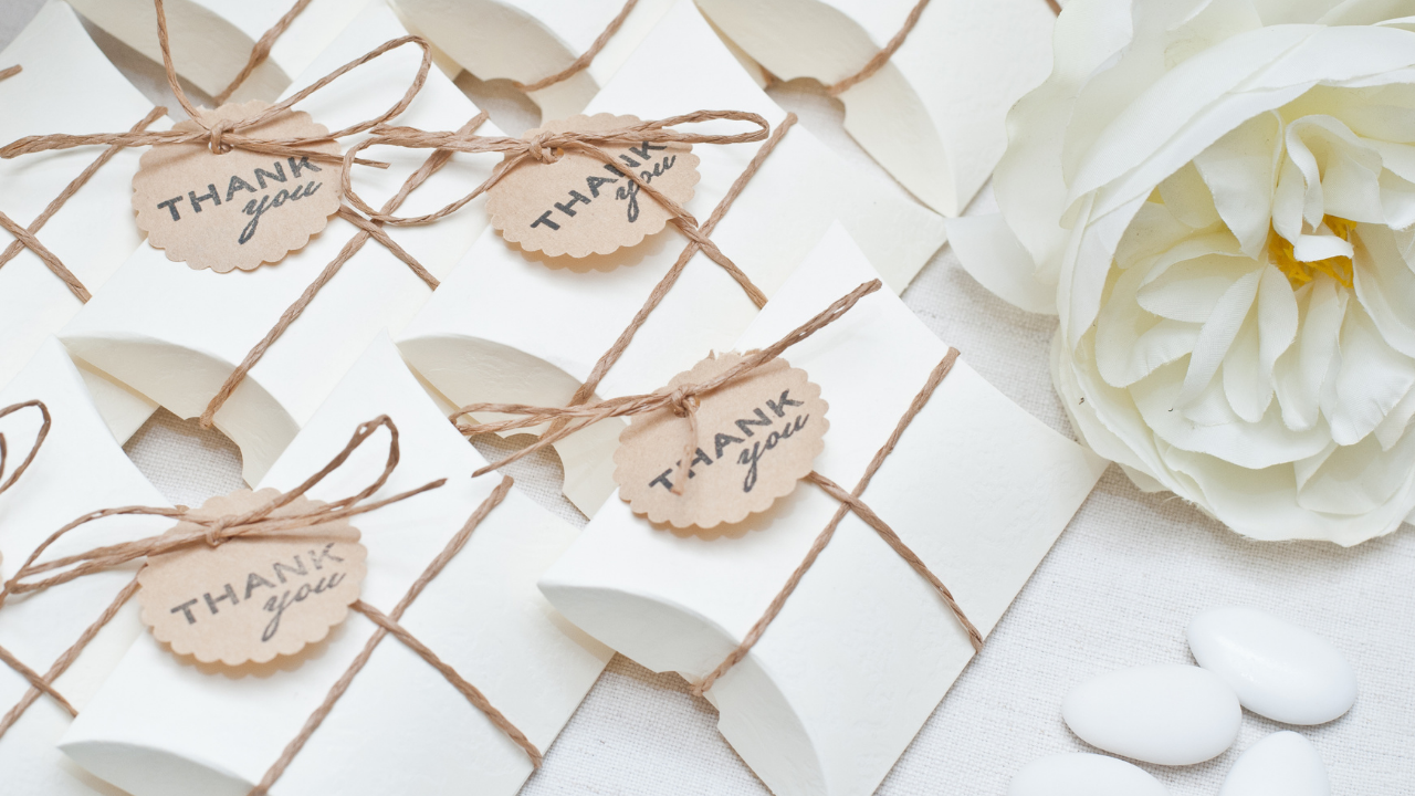 ¿Qué regalos debería elegir para los invitados a su boda?