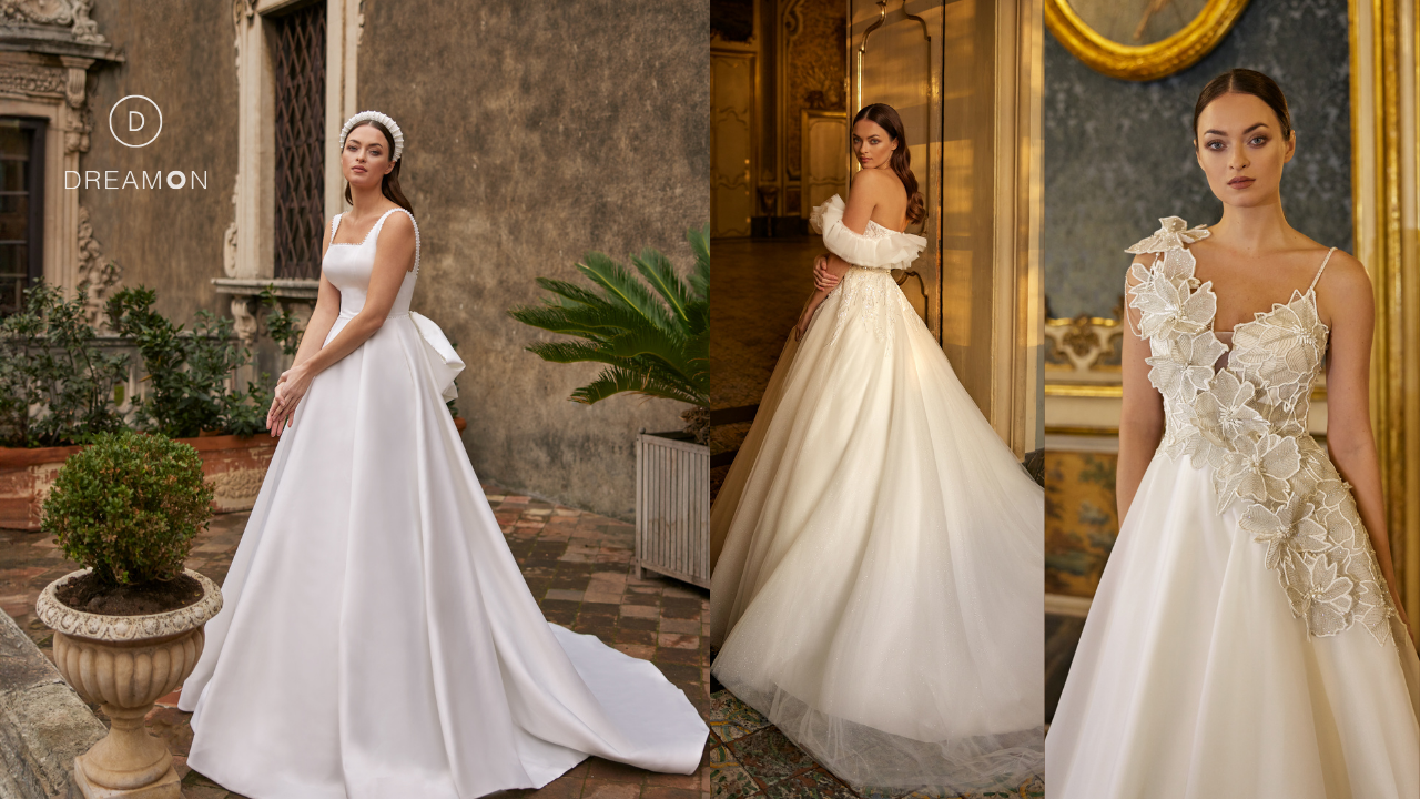 ¡Opciones de color diferentes al blanco tradicional para vestidos de novia!