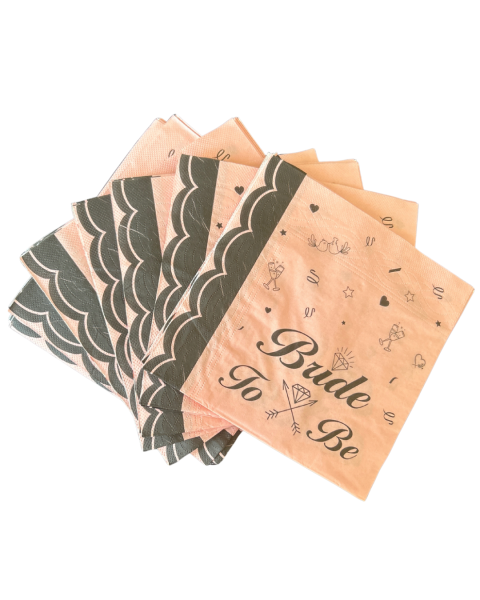 Bride to Be Themed Bachelorette Party Napkins – Pack of 20
