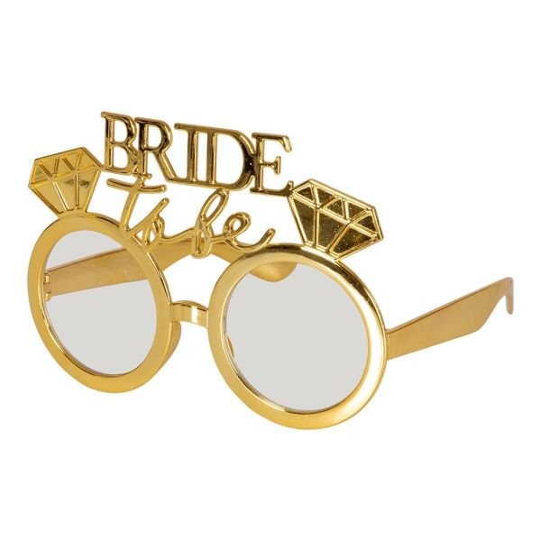 Bride Yazılı Gold Gözlük & Taç Seti – Parti Ruhunu Yansıt!