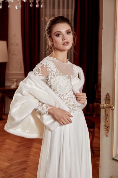 Cream Wedding Dress Bolero Etol