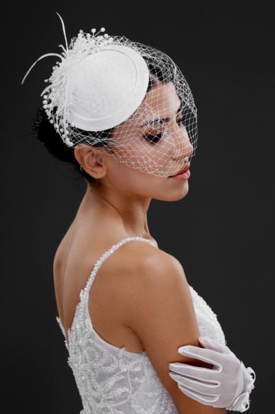 Gelin Kepi Nikah Şapkası Vualet