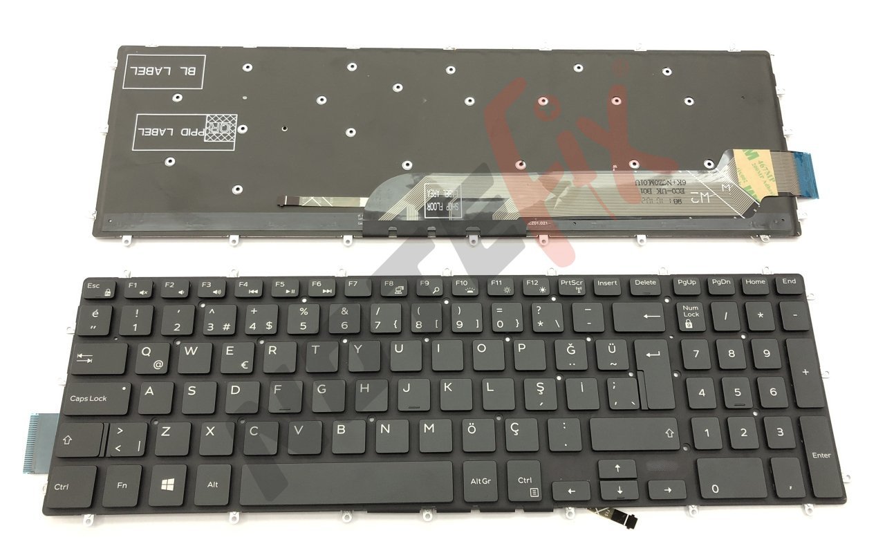 Dell Inspiron 15-5566, 15-5567, 15-5767, 17-7566, 17-7567 Işıksız Notebook Klavye