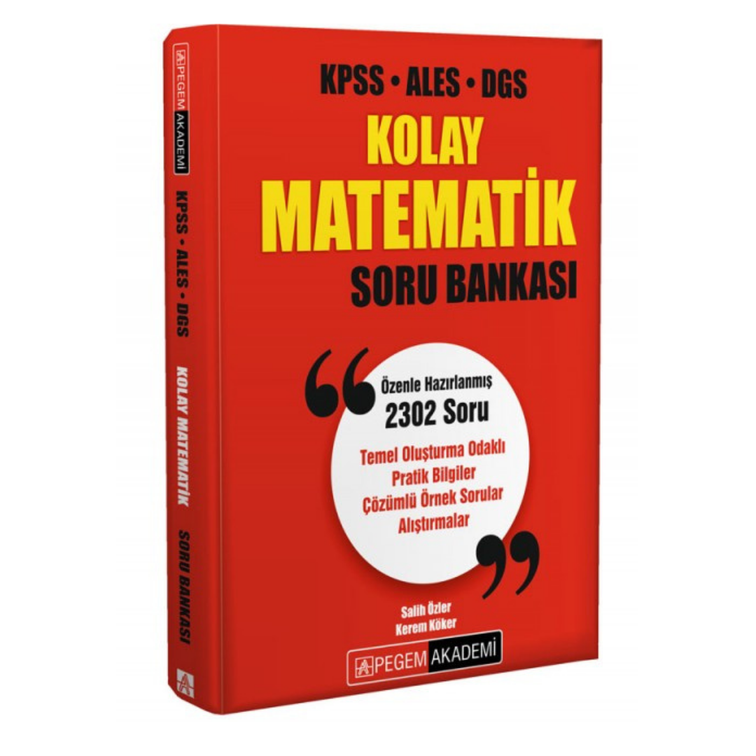 KPSS ALES DGS Kolay Matematik Soru Bankası