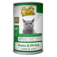 Quik Kedi 415 gr Kuzu Etli-Pirinç Konserve Mama