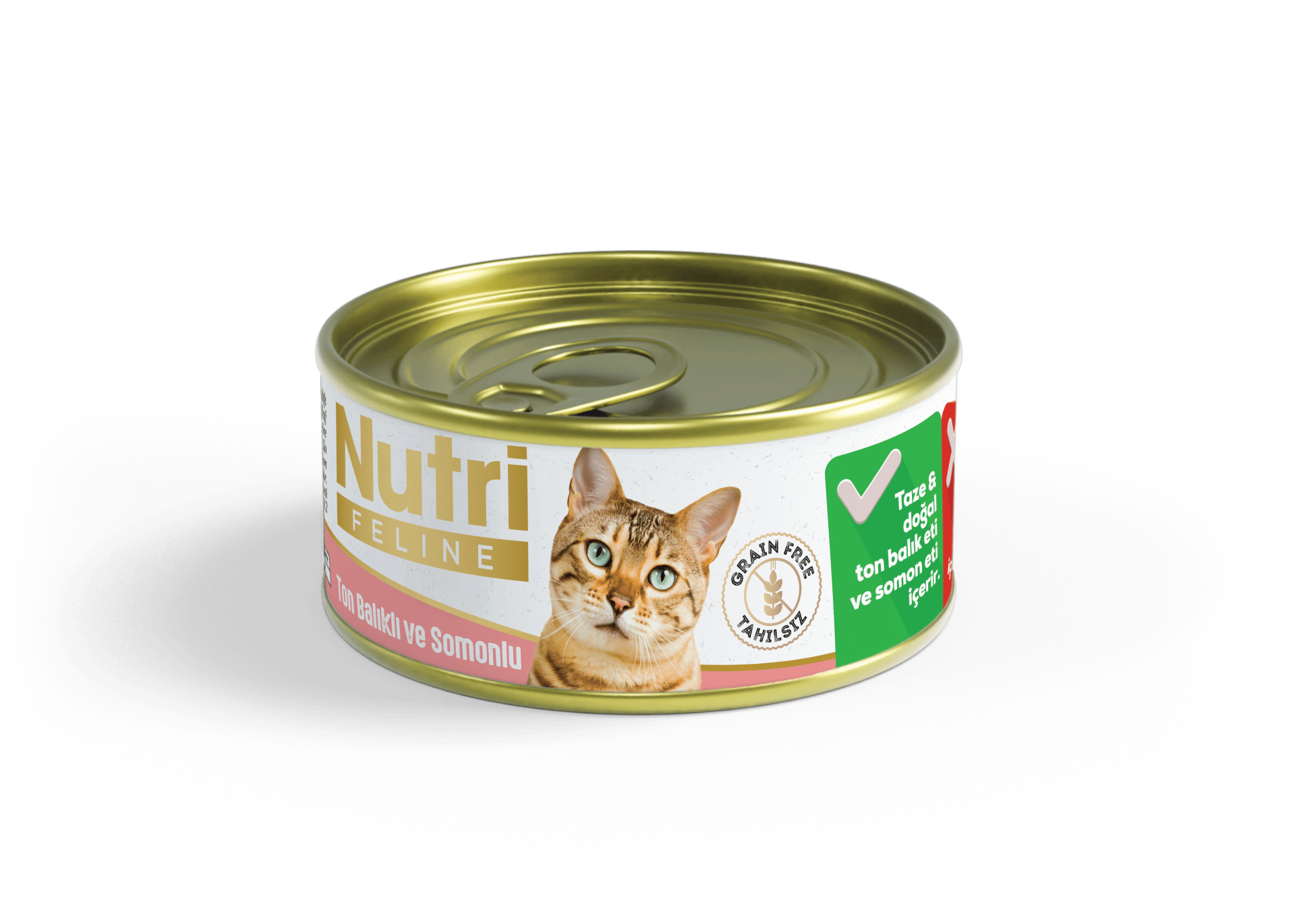 Nutri Feline Tahılsız Ton Balıklı Ve Somonlu Kedi Konservesi 85 gr