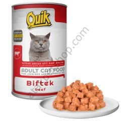 Quik Kedi 415 gr Biftekli Konserve Mama