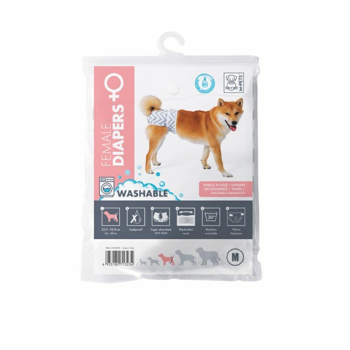 M-PETS Diapers Dişi Köpekler İçin Yıkanabilir Külot M