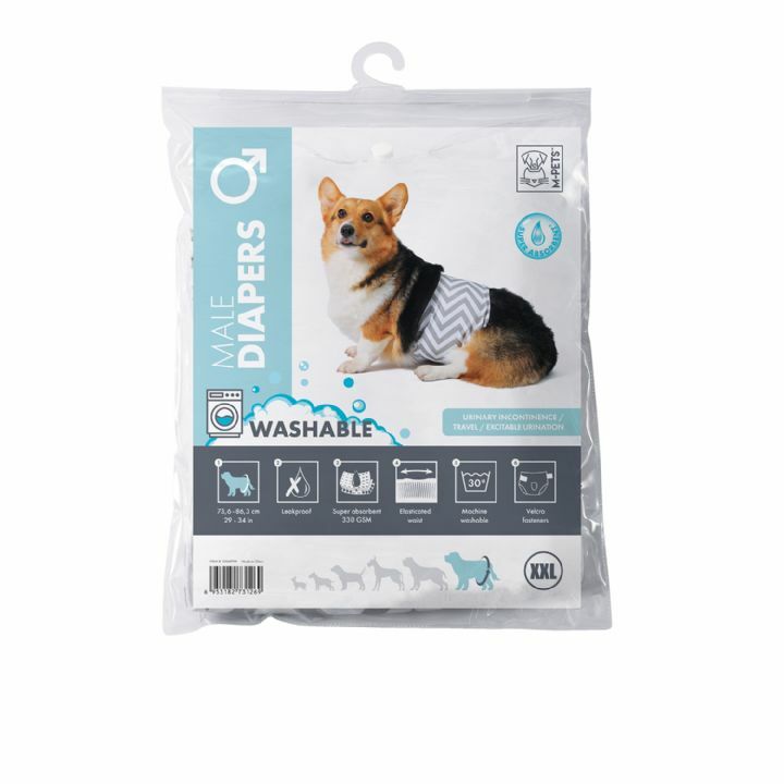 M-PETS Diapers Erkek Köpekler İçin Yıkanabilir Külot XXL