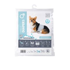 M-PETS Diapers Erkek Köpekler İçin Yıkanabilir Külot XL