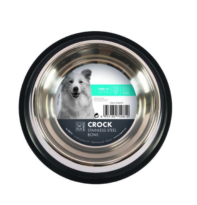 M-PETS Crock Paslanmaz Çelik Mama Kabı XL