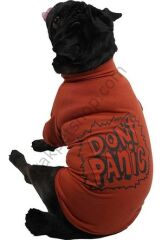 Pawstar Kiremit Don’t Panic Büyük Irk Köpek Sweat 3XLarge