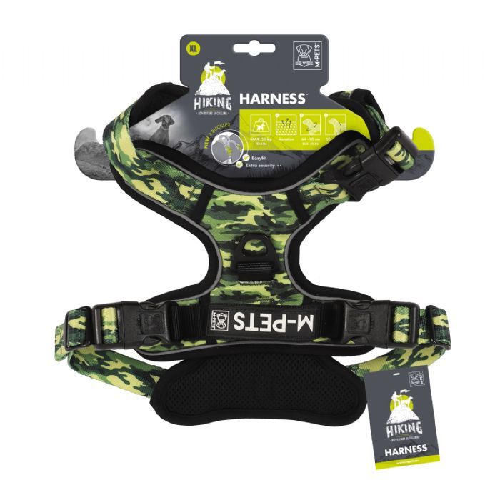 M-PETS HIKING Reflektörlü Soft Sırt Tasması Kamuflaj XL