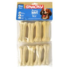 Snacky Beyaz Köpek Çiğneme Kemiği 7,5cm 8'li 180g