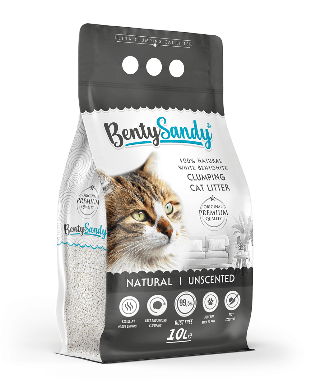 Benty Sandy Naturel Kokusuz Kedi Kumu 10 Lt