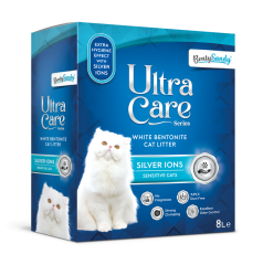 Benty Sandy Ultra Care Gümüş İyonlu Kedi Kumu 8 Lt