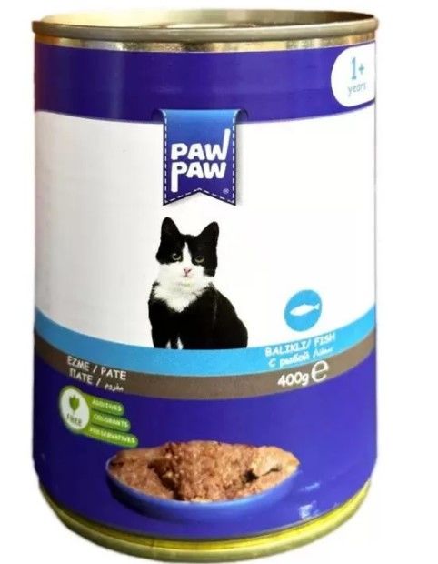 Paw Paw Balıklı Yetişkin Kedi Konservesi 400 Gr