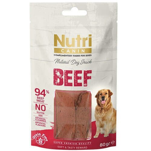 Nutri Canin Beef Biftek Etli Tahılsız Köpek Ödülü 80 Gr