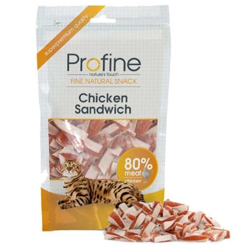 Profine Chicken Sandwich Tavuk Etli Kedi Ödülü 80 Gr