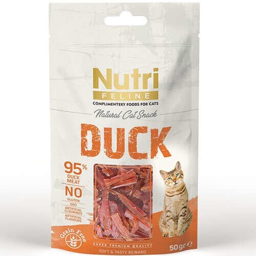 Nutri Feline Duck Ördek Etli Tahılsız Kedi Ödülü 50 Gr