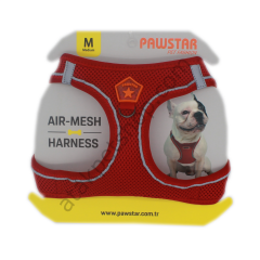 Pawstar Red Air-Mesh Göğüs Tasması XS