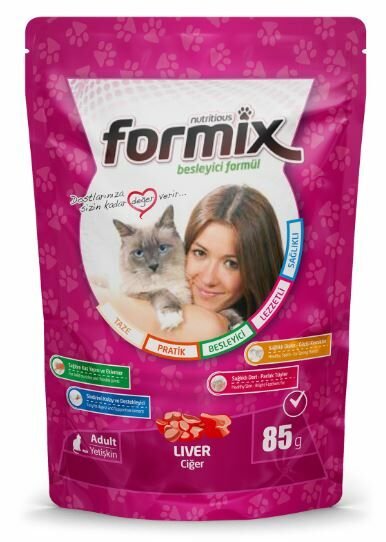 Formix Ciğerli Jöleli Pouch Yetişkin Kedi Maması 85gr