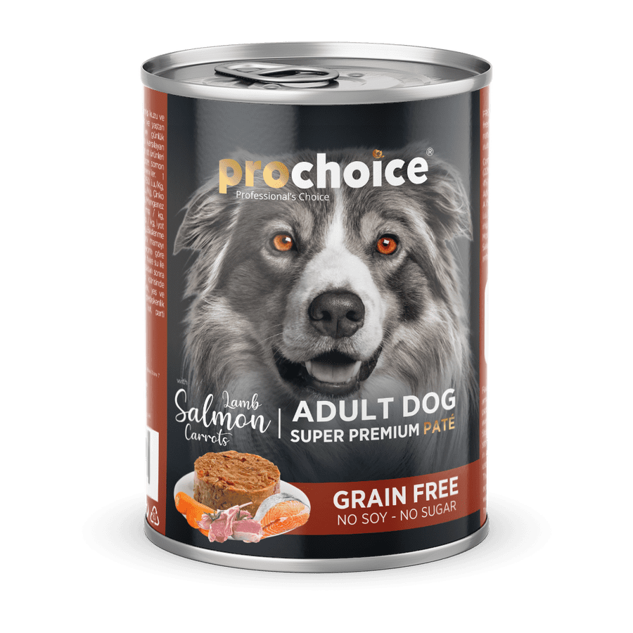 Pro Choice Adult Dog Pate Kuzu Etli - Somonlu- Havuçlu Köpek Konserve Mama 400 gr