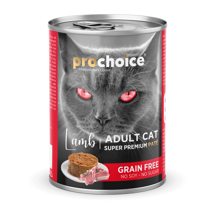 Pro Choice Adult Cat Pate Kuzu Etli Kedi Konserve Mama 400 gr