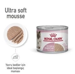 Royal Canin Mother And Babycat Ultra Soft Mousse 195 g Anne ve Yavru Kedi Yaş Mama