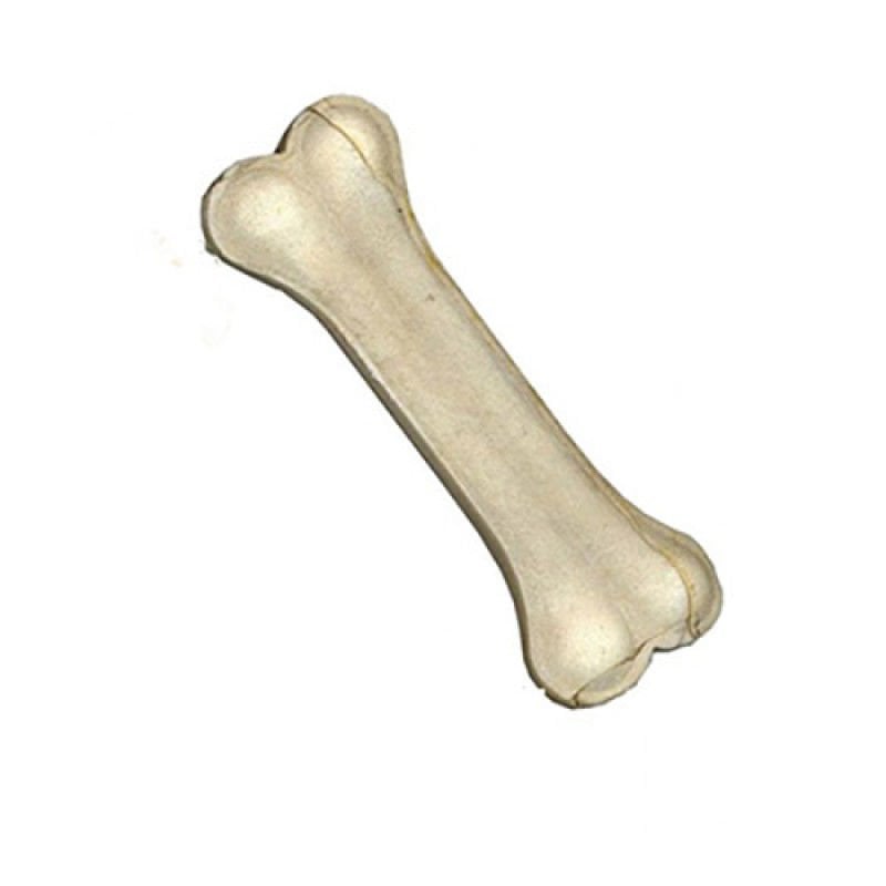 Köpekler İçin Beyaz Pres Sığır Derisi Kemik 15 cm