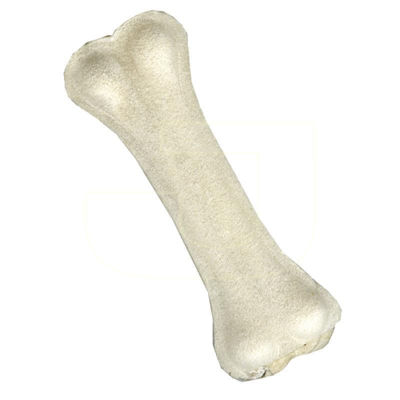 Köpekler İçin Beyaz Pres Sığır Derisi Kemik 12 cm