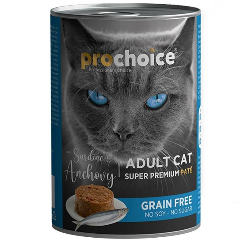 Pro Choice Adult Sardalya ve Hamsili Yetişkin Kedi Konservesi 400gr