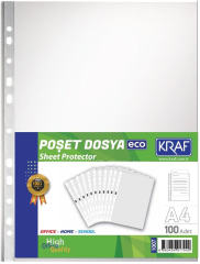 Kraf Poşet Dosya A4 Eco 100 Lü 1007